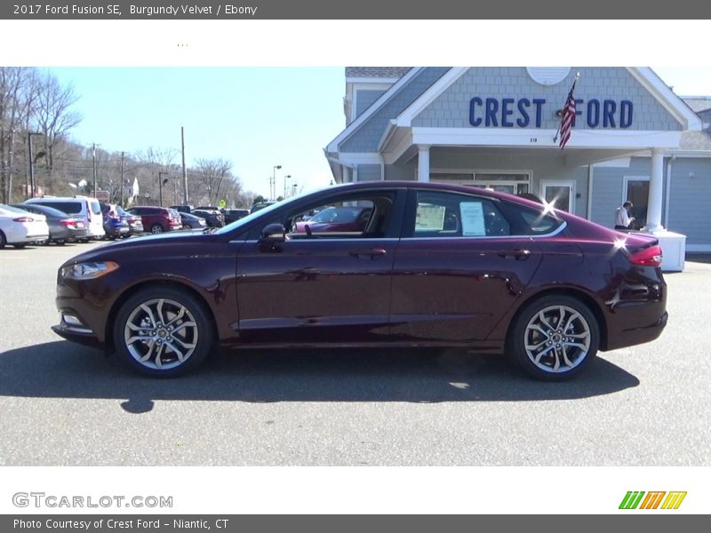 Burgundy Velvet / Ebony 2017 Ford Fusion SE