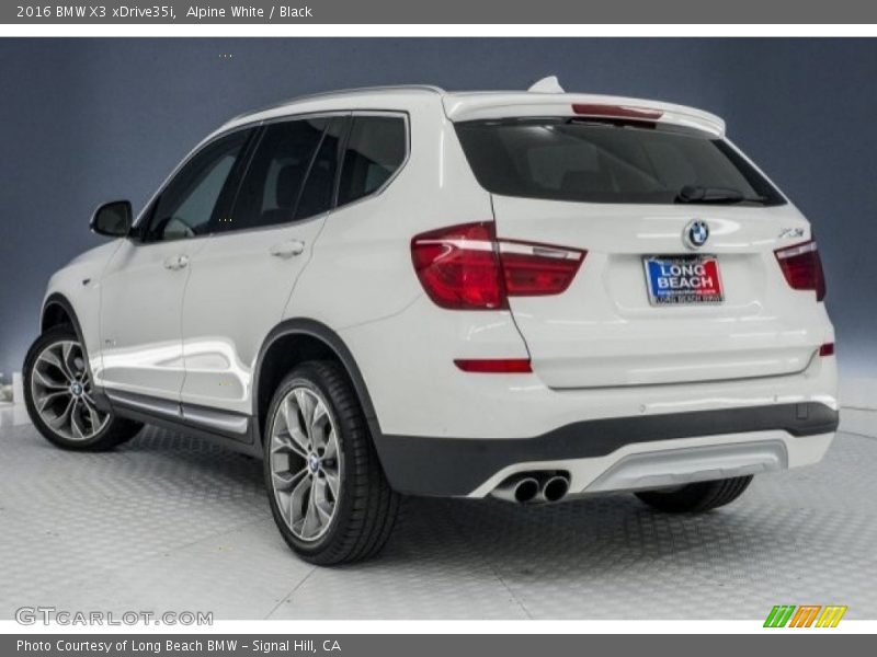 Alpine White / Black 2016 BMW X3 xDrive35i