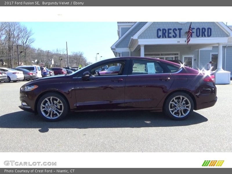 Burgundy Velvet / Ebony 2017 Ford Fusion SE