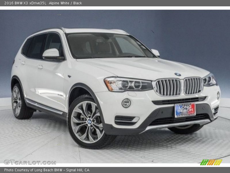 Alpine White / Black 2016 BMW X3 xDrive35i
