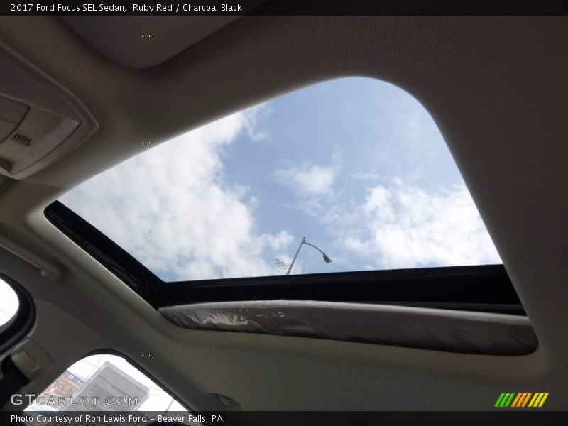 Ruby Red / Charcoal Black 2017 Ford Focus SEL Sedan
