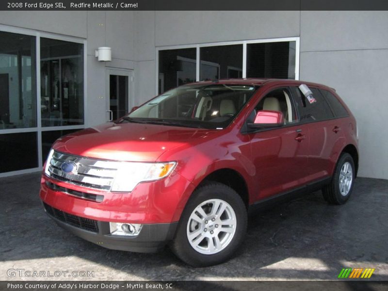 Redfire Metallic / Camel 2008 Ford Edge SEL