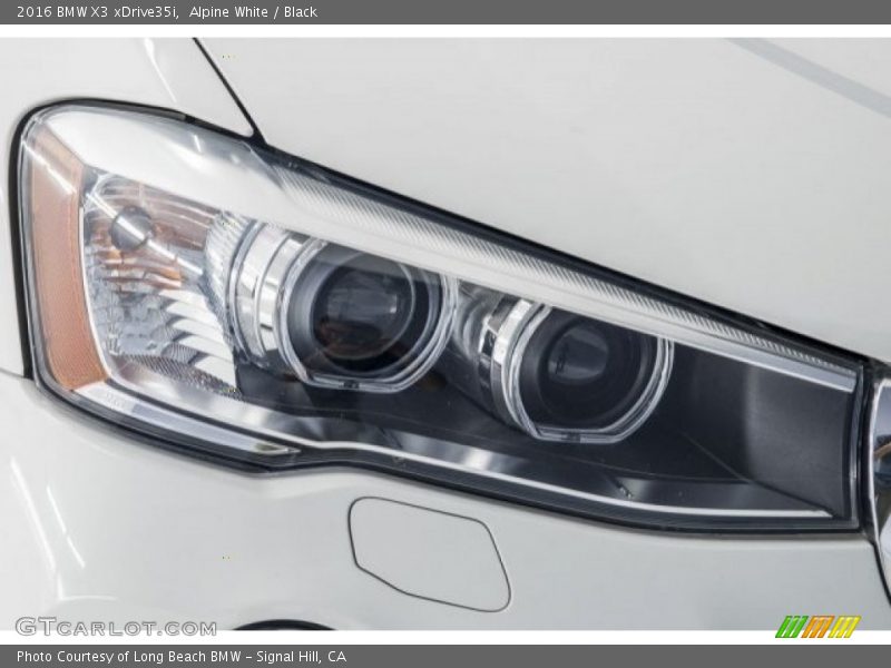 Alpine White / Black 2016 BMW X3 xDrive35i