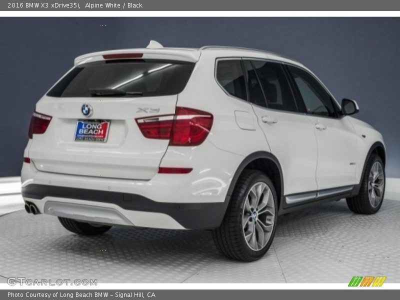 Alpine White / Black 2016 BMW X3 xDrive35i