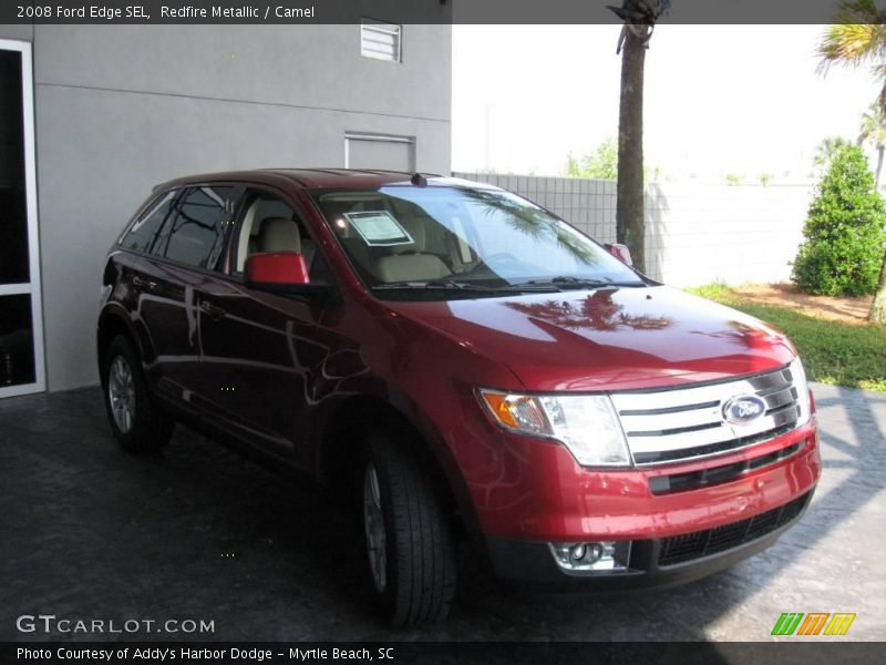 Redfire Metallic / Camel 2008 Ford Edge SEL