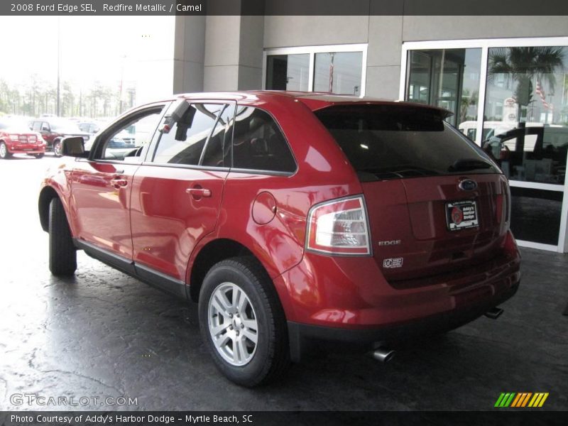Redfire Metallic / Camel 2008 Ford Edge SEL