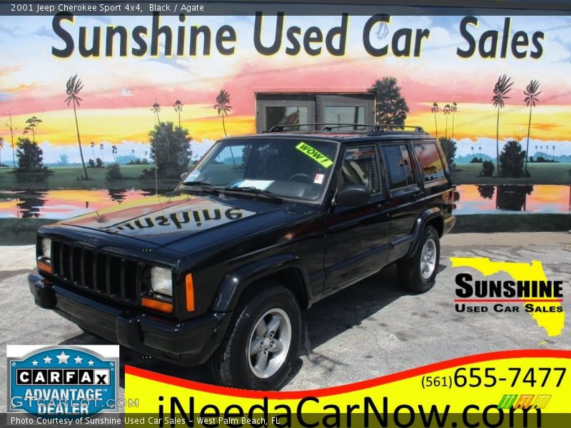 Black / Agate 2001 Jeep Cherokee Sport 4x4