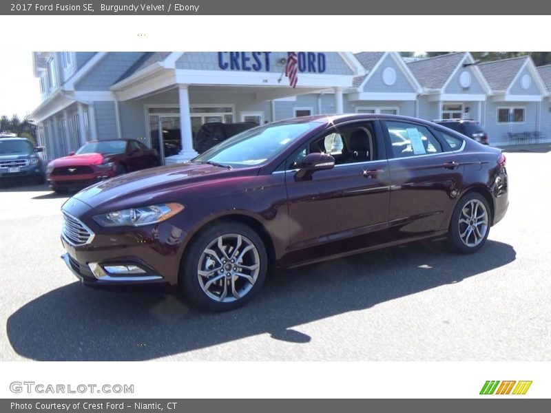 Burgundy Velvet / Ebony 2017 Ford Fusion SE