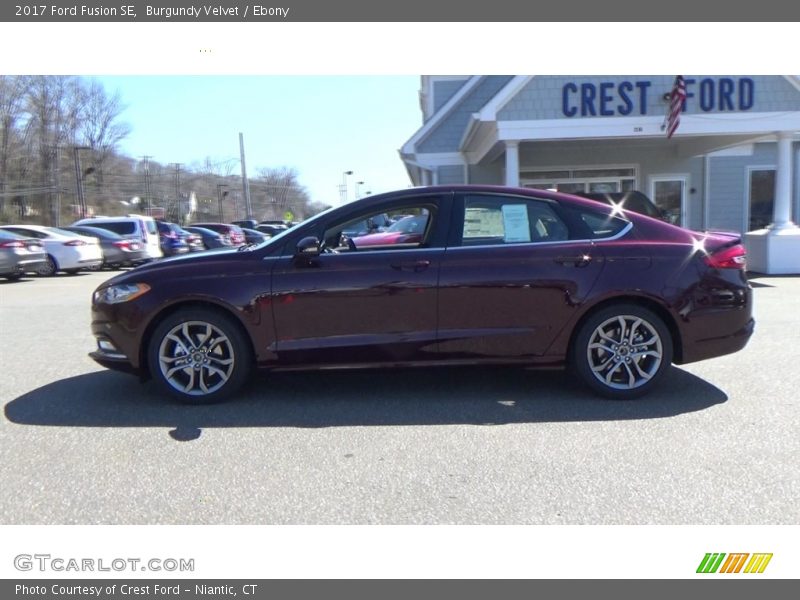 Burgundy Velvet / Ebony 2017 Ford Fusion SE