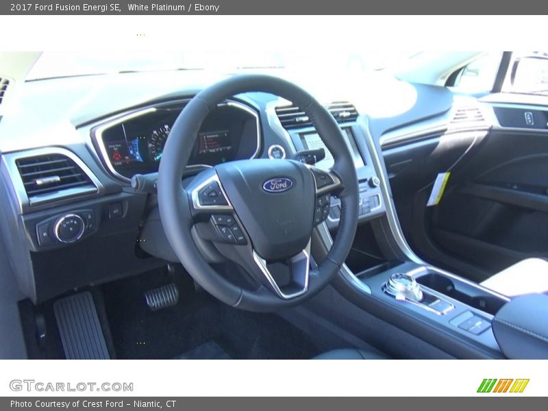 White Platinum / Ebony 2017 Ford Fusion Energi SE