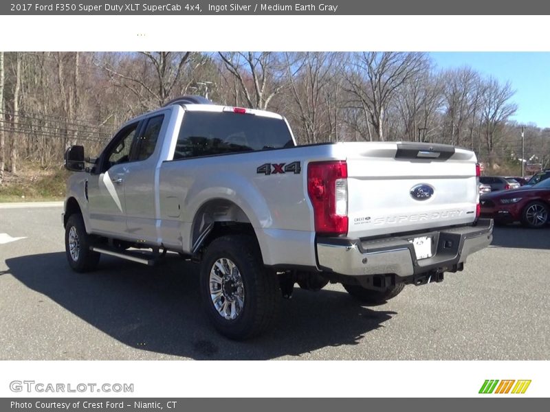 Ingot Silver / Medium Earth Gray 2017 Ford F350 Super Duty XLT SuperCab 4x4