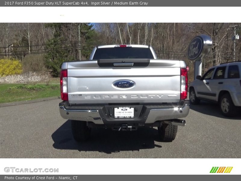 Ingot Silver / Medium Earth Gray 2017 Ford F350 Super Duty XLT SuperCab 4x4