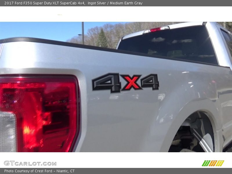 Ingot Silver / Medium Earth Gray 2017 Ford F350 Super Duty XLT SuperCab 4x4