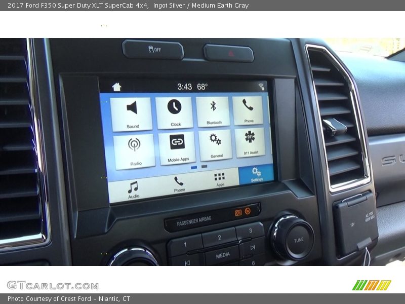 Ingot Silver / Medium Earth Gray 2017 Ford F350 Super Duty XLT SuperCab 4x4