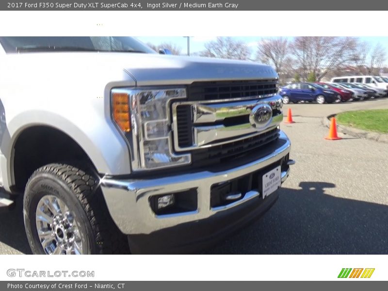 Ingot Silver / Medium Earth Gray 2017 Ford F350 Super Duty XLT SuperCab 4x4