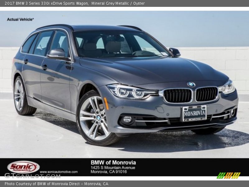 Mineral Grey Metallic / Oyster 2017 BMW 3 Series 330i xDrive Sports Wagon