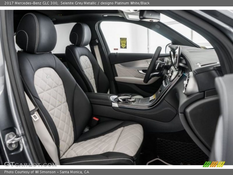  2017 GLC 300 designo Platinum White/Black Interior