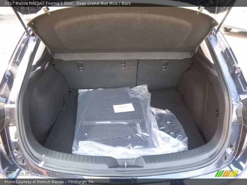 Deep Crystal Blue Mica / Black 2017 Mazda MAZDA3 Touring 5 Door