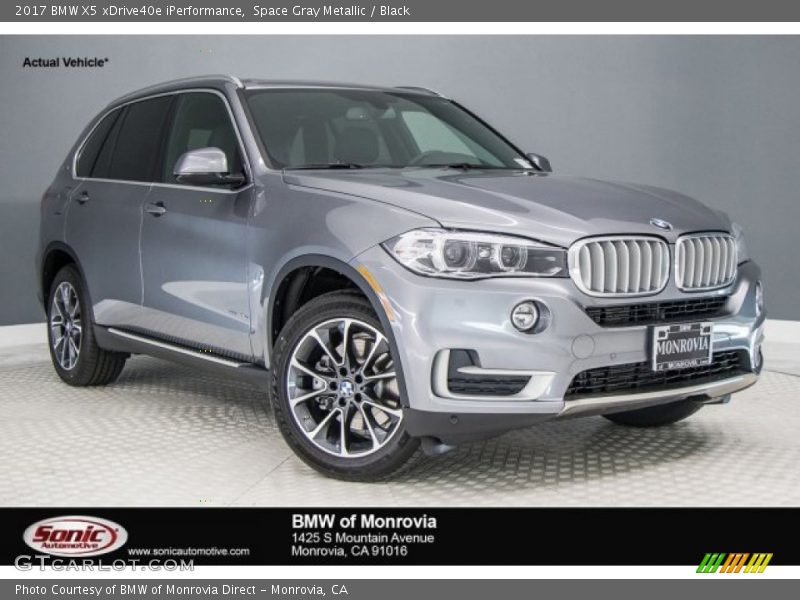 Space Gray Metallic / Black 2017 BMW X5 xDrive40e iPerformance