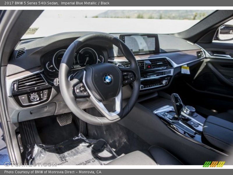 Imperial Blue Metallic / Black 2017 BMW 5 Series 540i Sedan