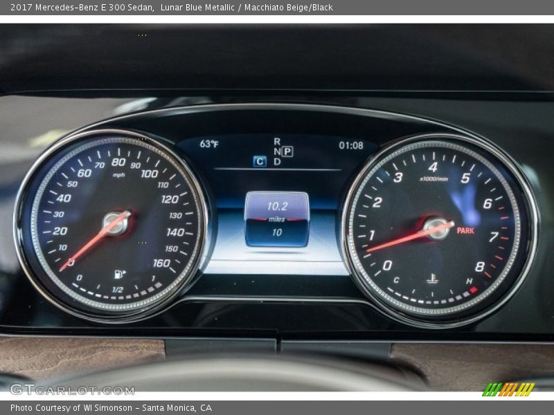 Lunar Blue Metallic / Macchiato Beige/Black 2017 Mercedes-Benz E 300 Sedan