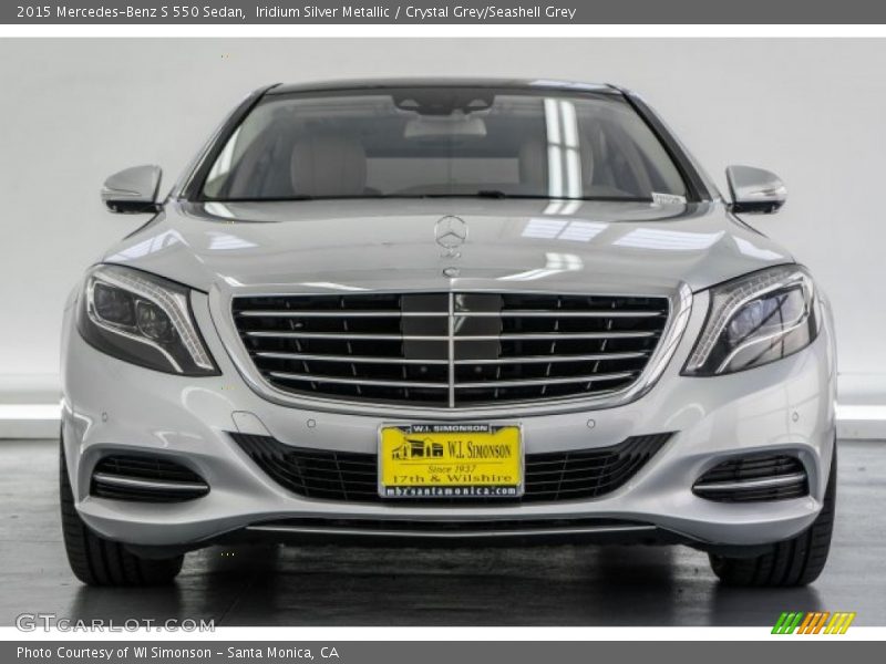 Iridium Silver Metallic / Crystal Grey/Seashell Grey 2015 Mercedes-Benz S 550 Sedan