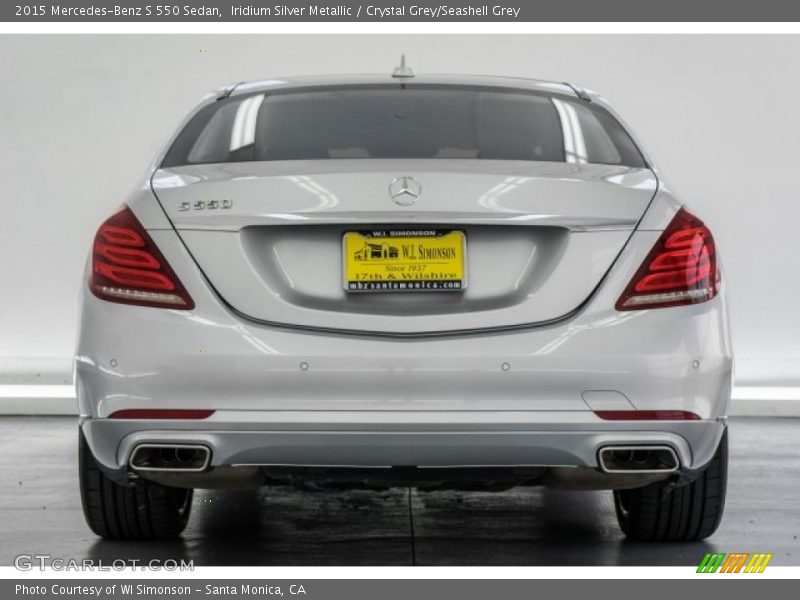 Iridium Silver Metallic / Crystal Grey/Seashell Grey 2015 Mercedes-Benz S 550 Sedan