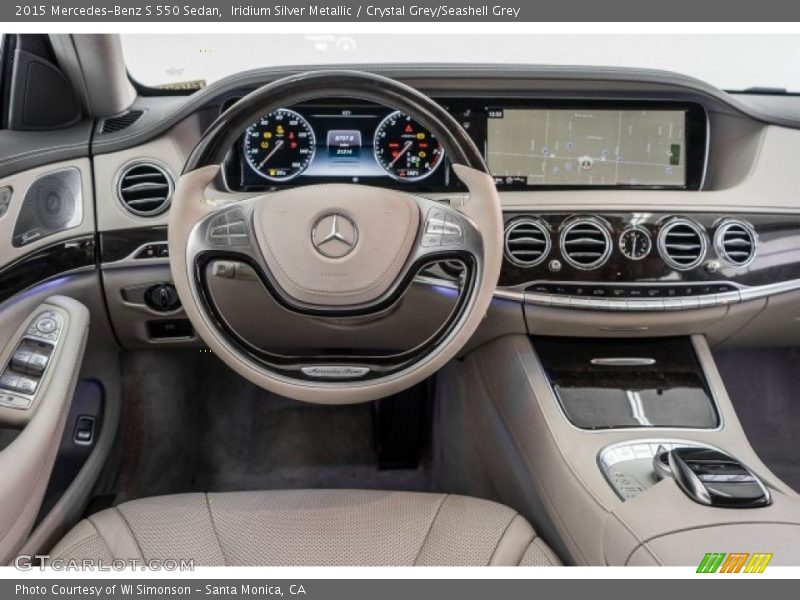 Iridium Silver Metallic / Crystal Grey/Seashell Grey 2015 Mercedes-Benz S 550 Sedan