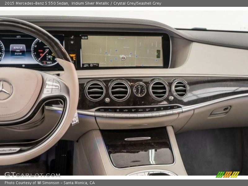 Iridium Silver Metallic / Crystal Grey/Seashell Grey 2015 Mercedes-Benz S 550 Sedan