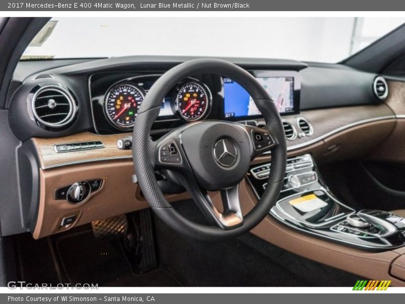 Lunar Blue Metallic / Nut Brown/Black 2017 Mercedes-Benz E 400 4Matic Wagon