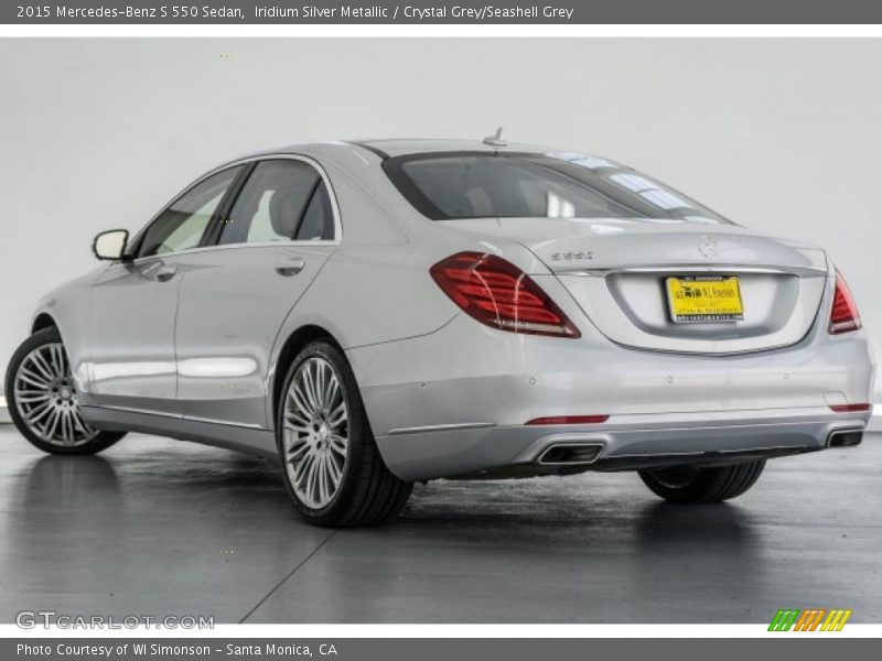 Iridium Silver Metallic / Crystal Grey/Seashell Grey 2015 Mercedes-Benz S 550 Sedan