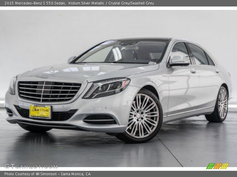 Iridium Silver Metallic / Crystal Grey/Seashell Grey 2015 Mercedes-Benz S 550 Sedan
