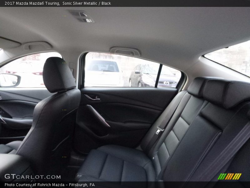 Sonic Silver Metallic / Black 2017 Mazda Mazda6 Touring