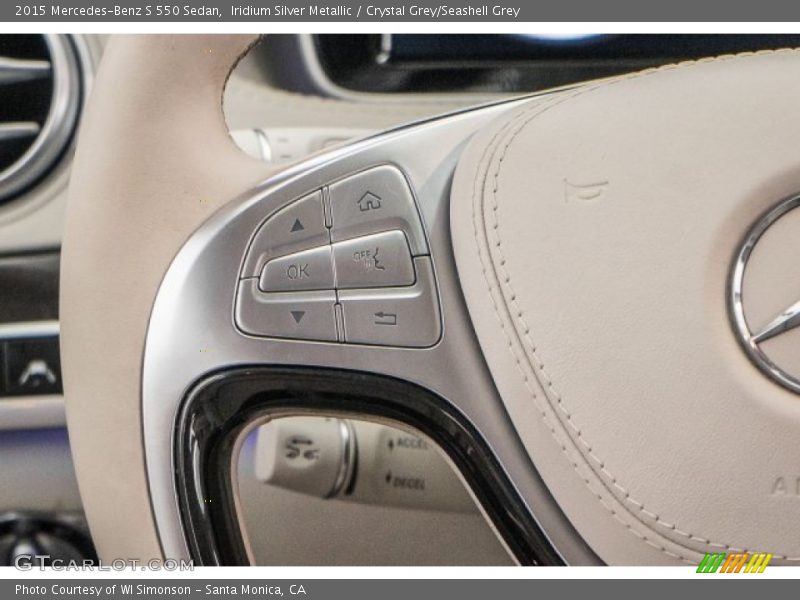 Iridium Silver Metallic / Crystal Grey/Seashell Grey 2015 Mercedes-Benz S 550 Sedan