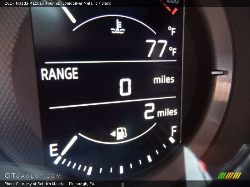 Sonic Silver Metallic / Black 2017 Mazda Mazda6 Touring