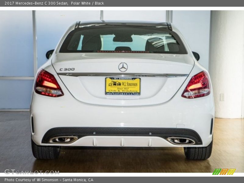Polar White / Black 2017 Mercedes-Benz C 300 Sedan