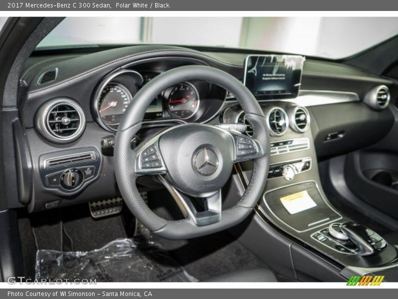 Polar White / Black 2017 Mercedes-Benz C 300 Sedan