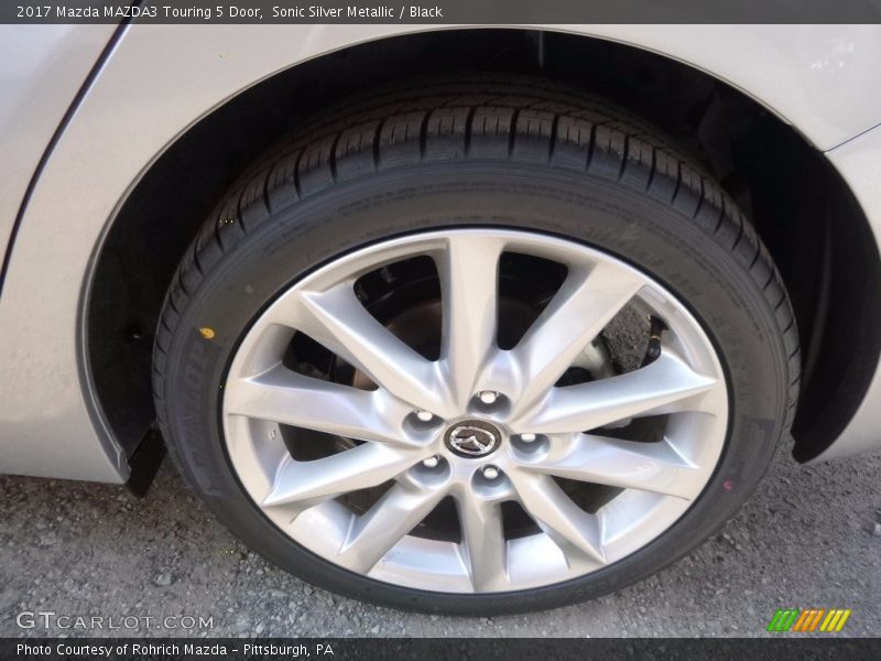 Sonic Silver Metallic / Black 2017 Mazda MAZDA3 Touring 5 Door