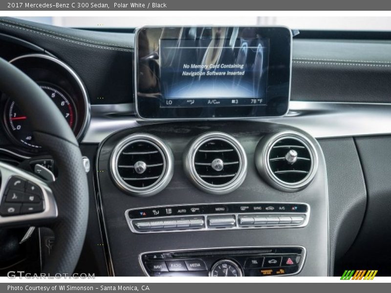 Polar White / Black 2017 Mercedes-Benz C 300 Sedan