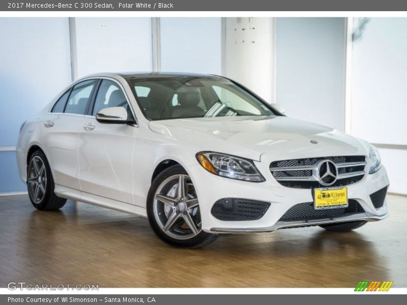 Polar White / Black 2017 Mercedes-Benz C 300 Sedan