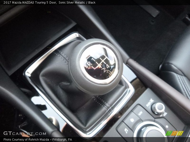 Sonic Silver Metallic / Black 2017 Mazda MAZDA3 Touring 5 Door