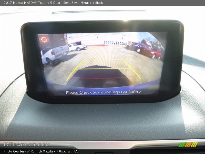Sonic Silver Metallic / Black 2017 Mazda MAZDA3 Touring 5 Door