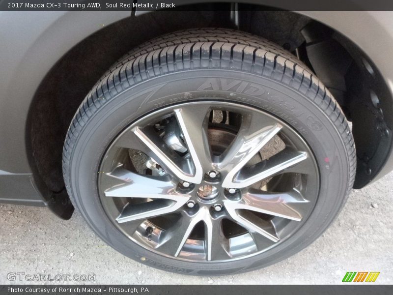 Soul Red Metallic / Black 2017 Mazda CX-3 Touring AWD