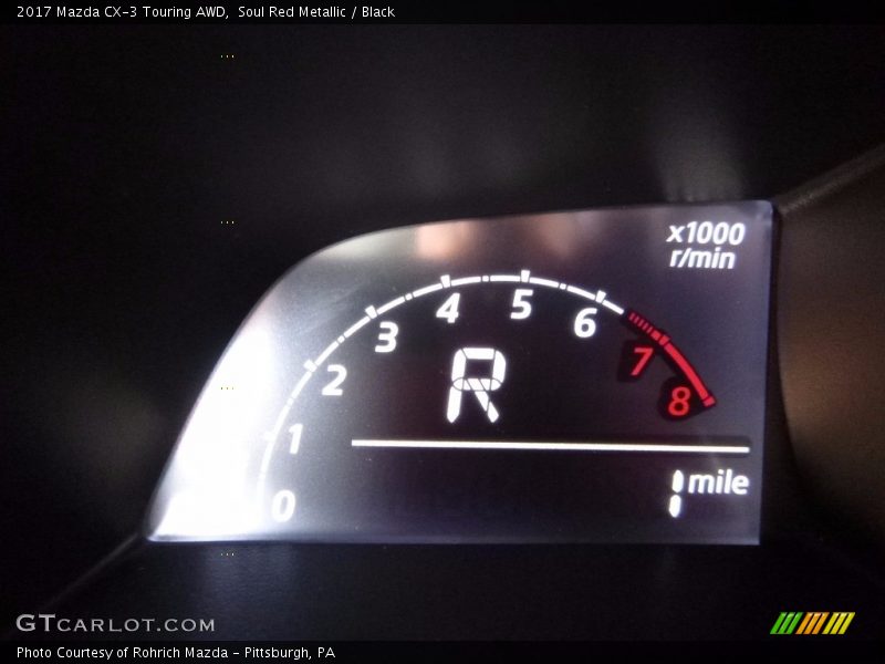 Soul Red Metallic / Black 2017 Mazda CX-3 Touring AWD