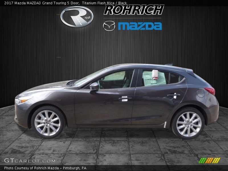 Titanium Flash Mica / Black 2017 Mazda MAZDA3 Grand Touring 5 Door