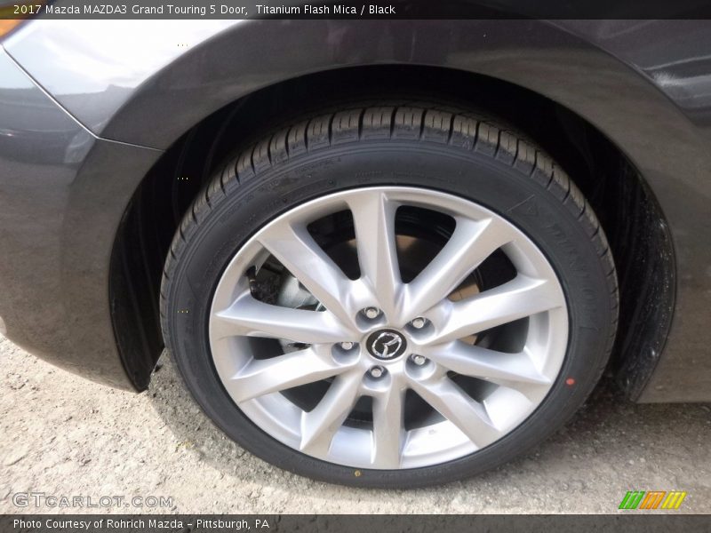 Titanium Flash Mica / Black 2017 Mazda MAZDA3 Grand Touring 5 Door