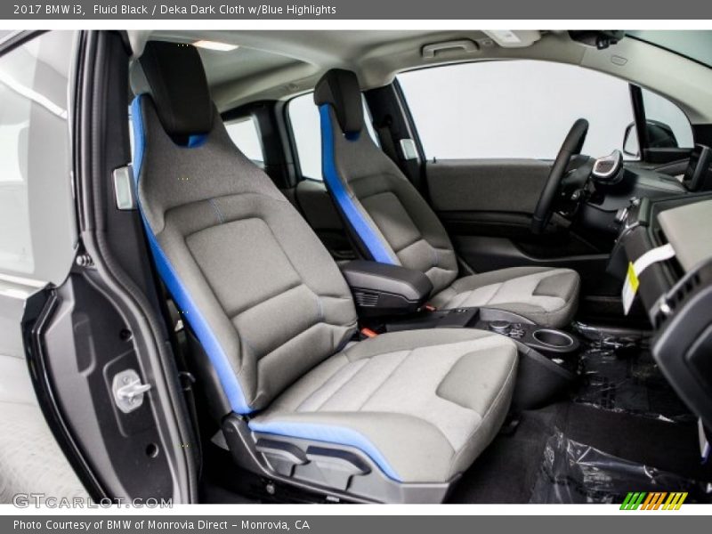 Fluid Black / Deka Dark Cloth w/Blue Highlights 2017 BMW i3
