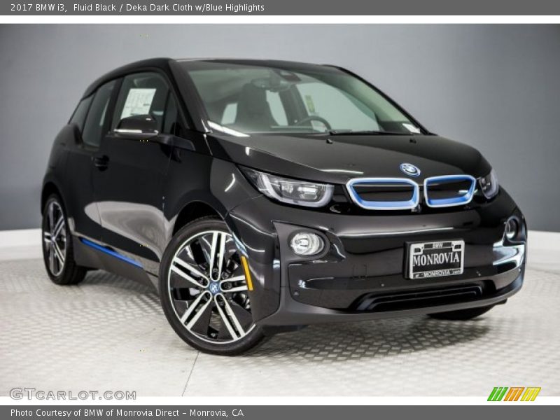 Fluid Black / Deka Dark Cloth w/Blue Highlights 2017 BMW i3