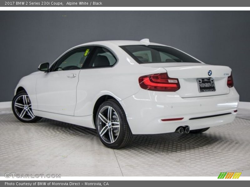 Alpine White / Black 2017 BMW 2 Series 230i Coupe