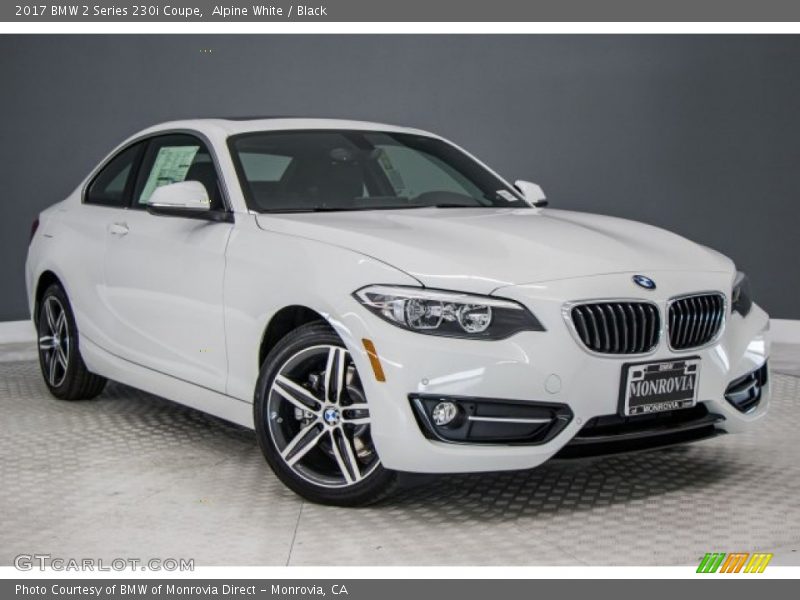 Alpine White / Black 2017 BMW 2 Series 230i Coupe